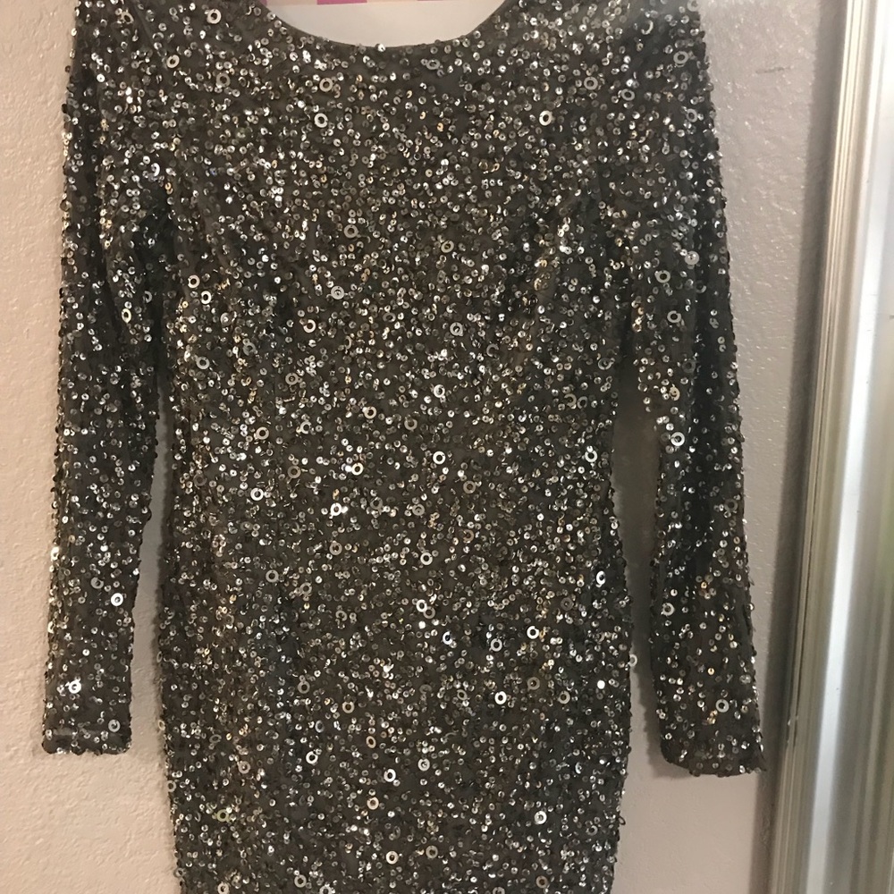 New Silver Sequence dress